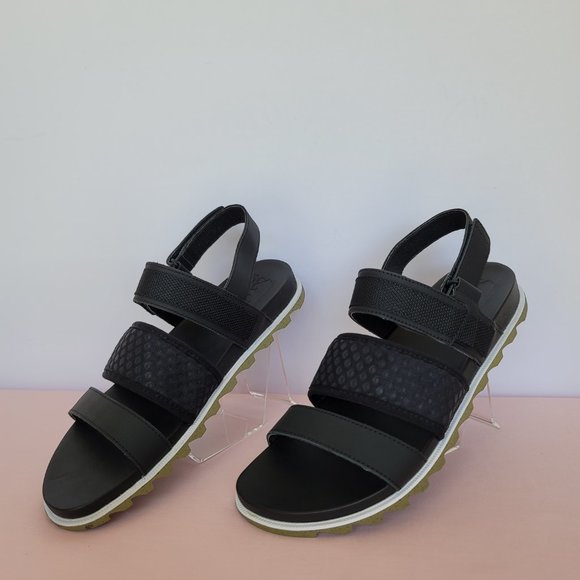 SOREL Roaming Decon Slingback Sandals- Women's Size 10 - Black/Olive color⭐ - Picture 12 of 16